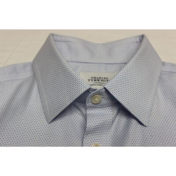 Charles Tyrwhitt men's classic fit non-iron patterned button front shirt 17 - Picture 13 of 13